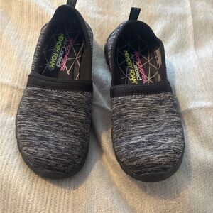 Skechers Air-Cooled Memory Foam Slip On Shoes, Black, Gray Women’s Size-6.5